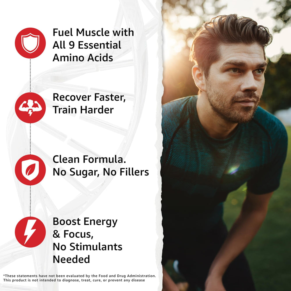 10X Health System amino acids powder dissolving in water for fast absorption.
