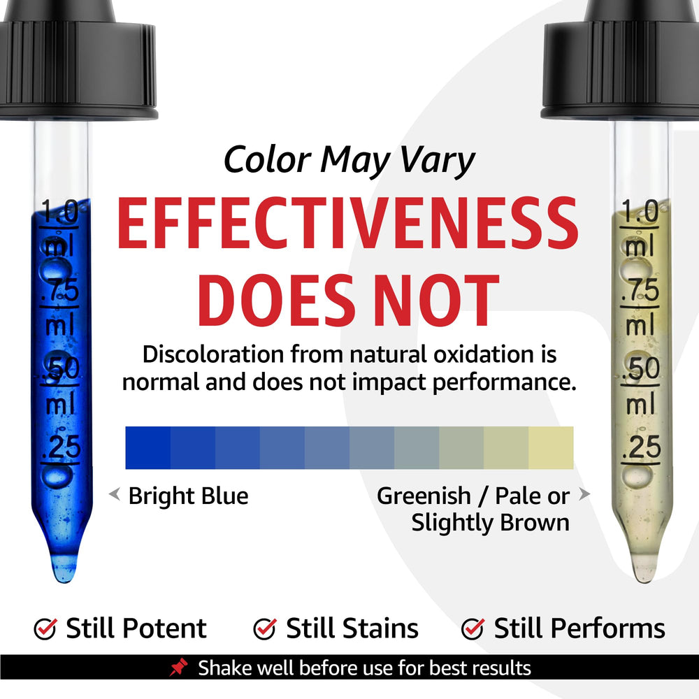 10X Health System Methylene Blue Drops dropper shows precise dosing for focus support
