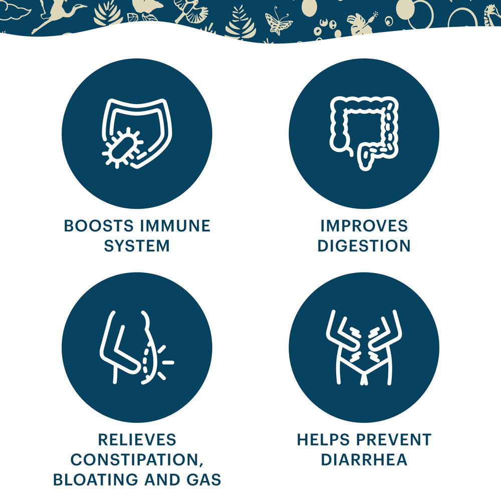 TeraGanix Liquid Probiotic ingredients panel showing allergen-free formulation