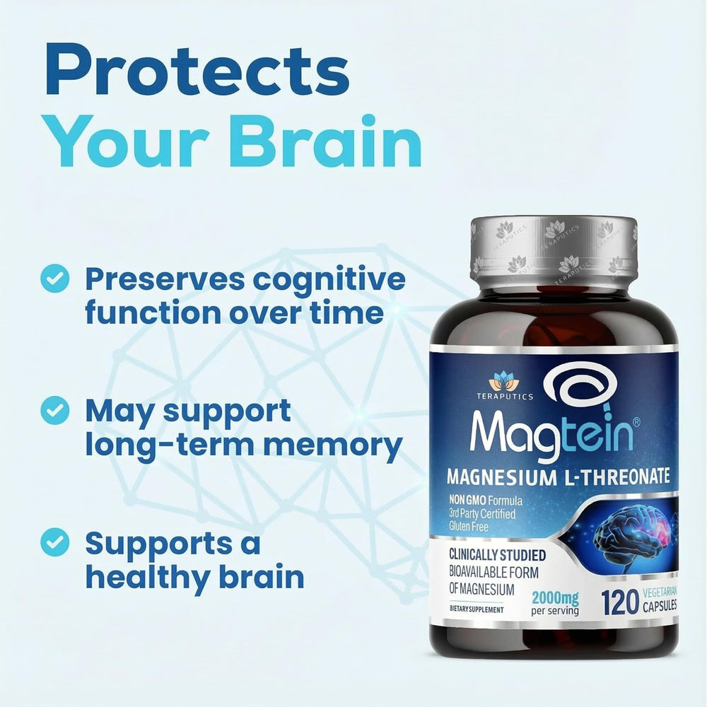 Teraputics Magtein sleep support scene suggesting calm and restful nights.