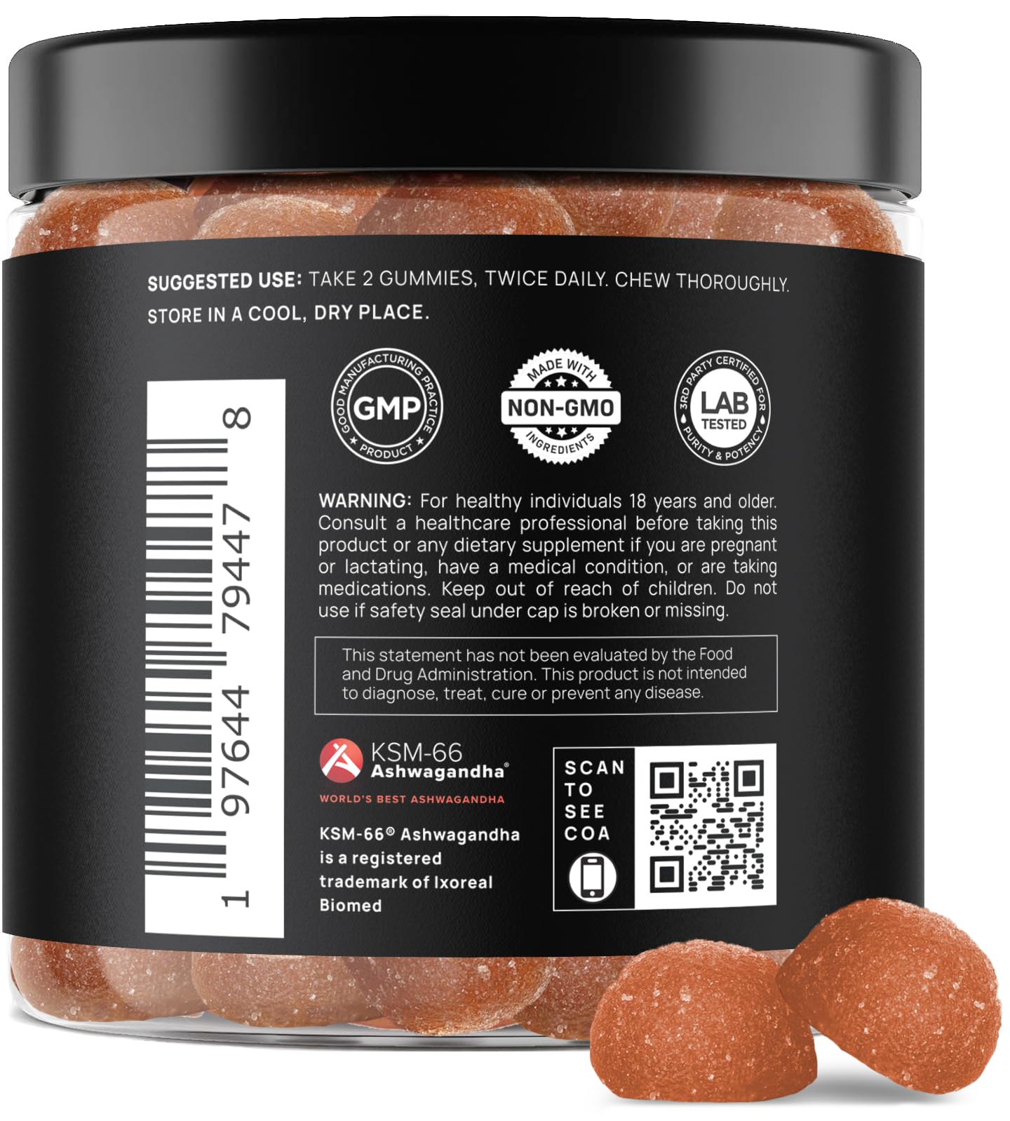 Terra Elment gummy texture close-up showcasing tasty daily wellness format