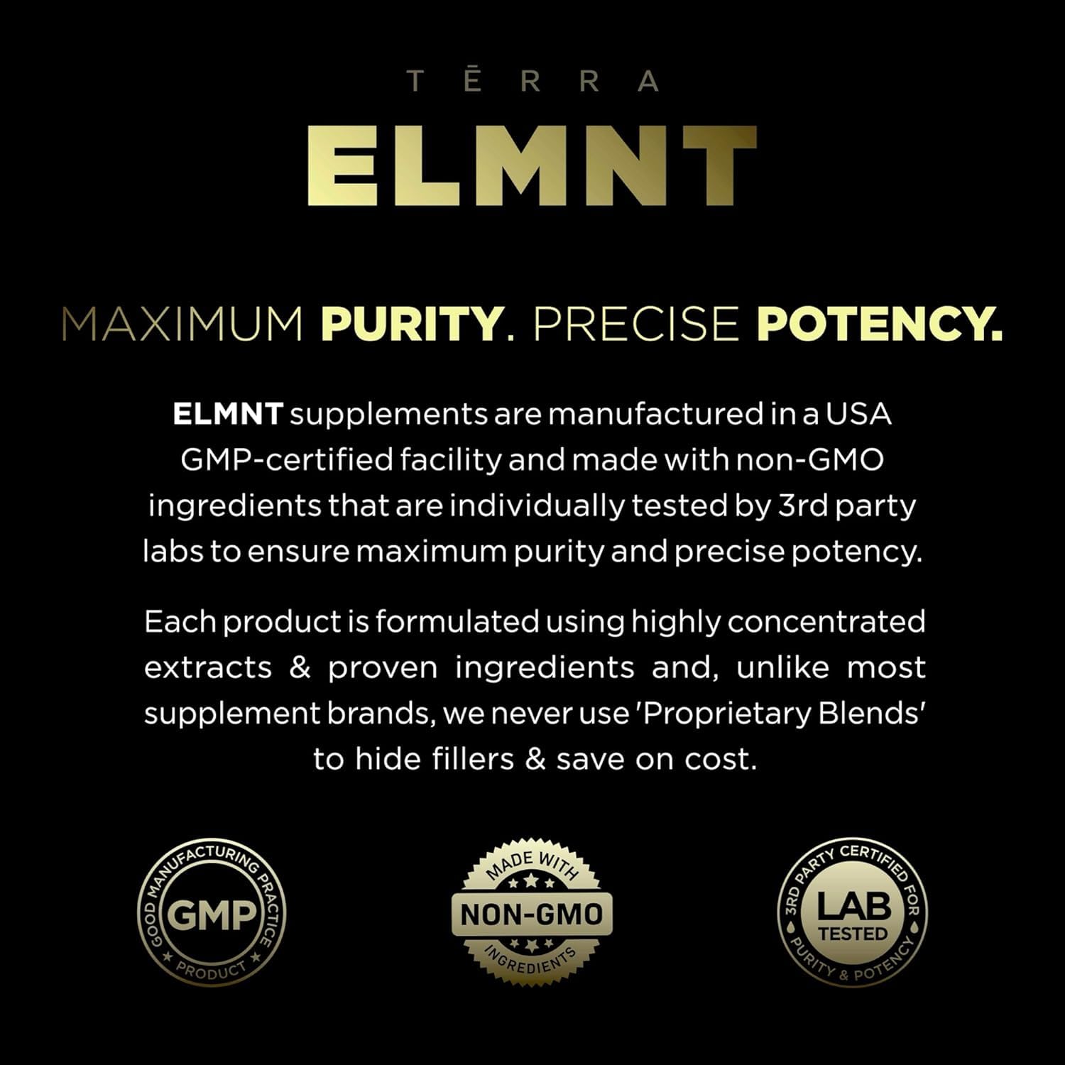 Terra Elment packaging display illustrating premium wellness presentation