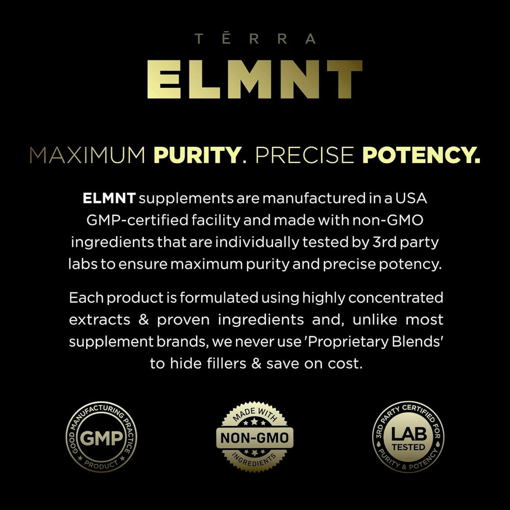 Terra Elment packaging display illustrating premium wellness presentation