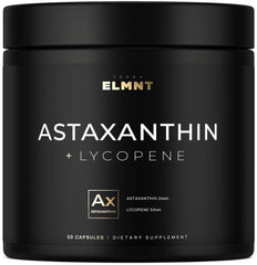 Terra Elmnt Astaxanthin bottle showcasing capsule-based carotenoid support.