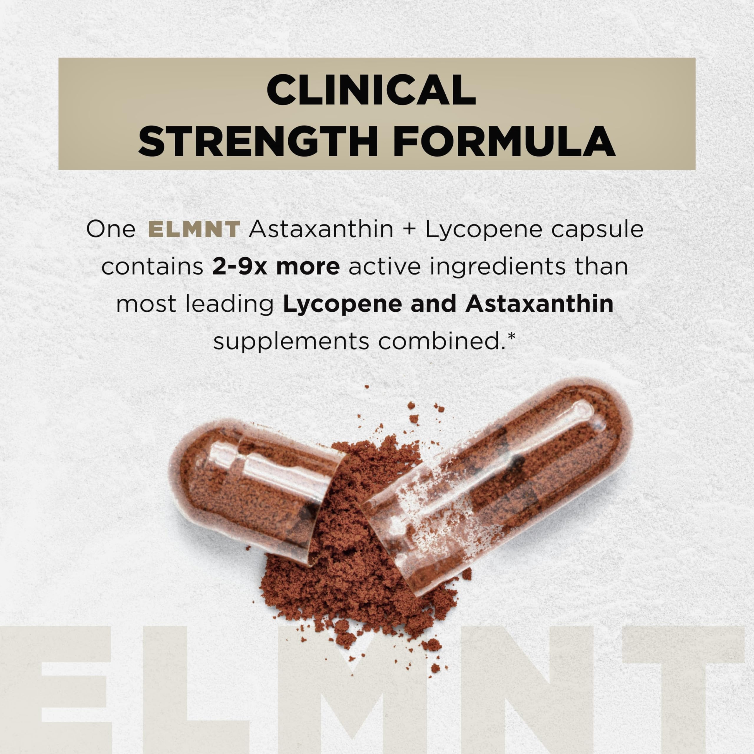 Terra Elmnt capsules visible in a bottle for daily use.
