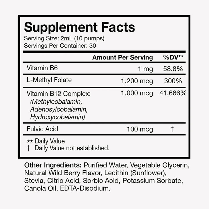 Terra Health Essentials liposomal B12 capsules for daily vitality.
