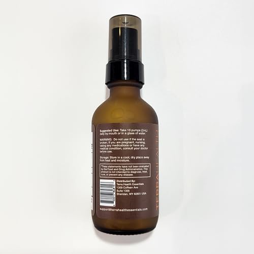 Pump-dispense cap enables easy, precise dosing for Terra Health Essentials drops.