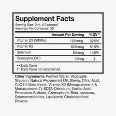 Terra Health Essentials liposomal Vitamin D3+K2 pour demonstrates easy daily dosing