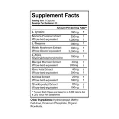 NOOFOCUS capsules closeup highlights convenient daily capsules for memory and concentration.