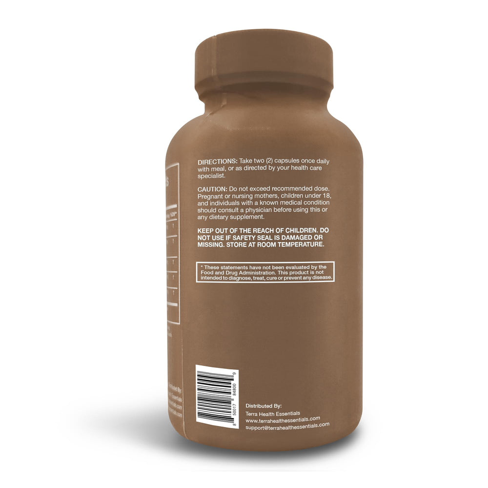 Front label shows clean all natural formula designed for calm focus and cognitive clarity.
