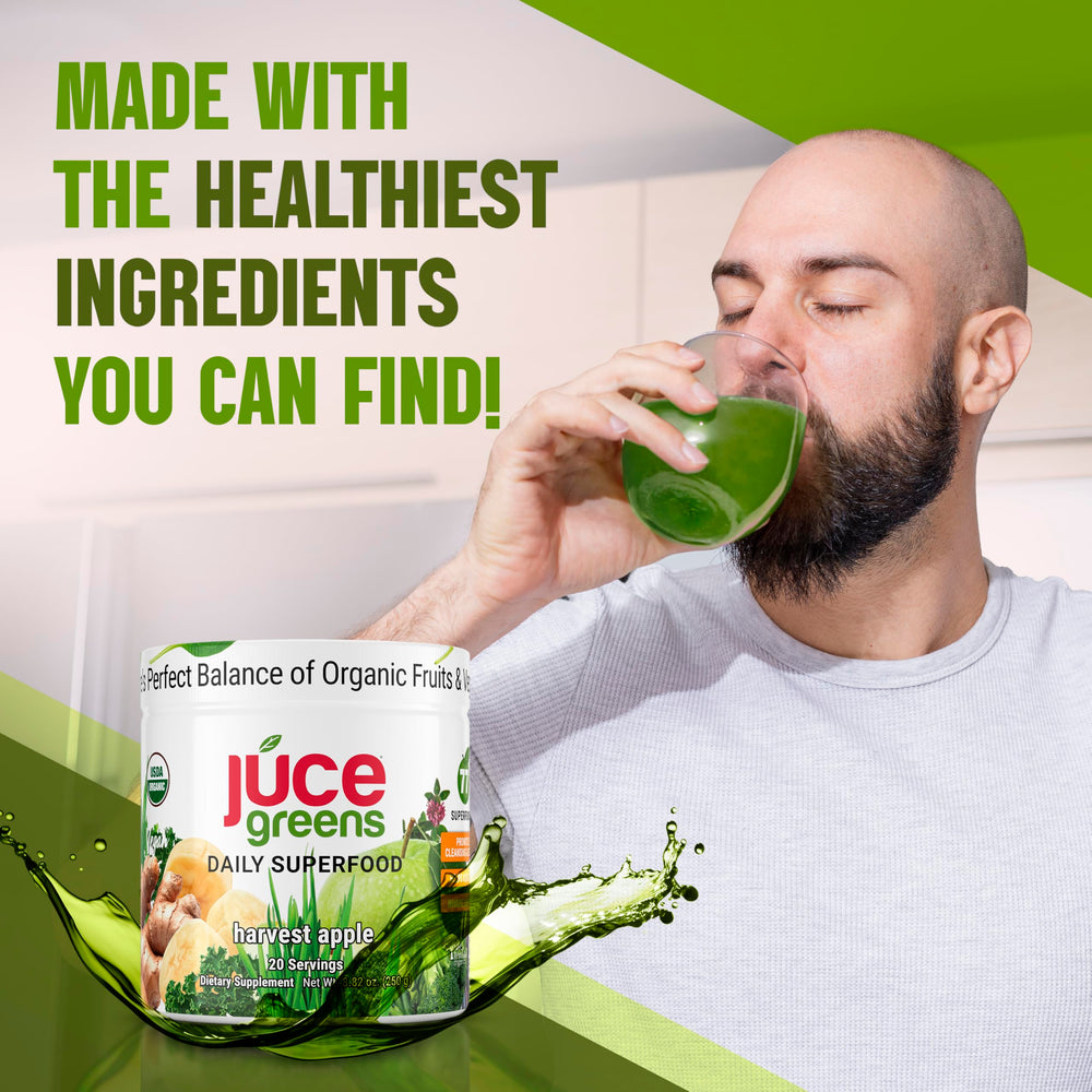 Terra Kai Organics JUCE Green mushroom blend boosts natural immune support.