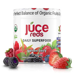 Terra Kai JUCE Reds Garden Berry tub for daily nutrient support.