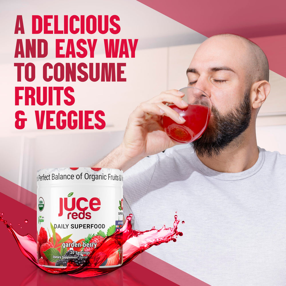 Terra Kai JUCE Reds on the go serving for a daily ritual.
