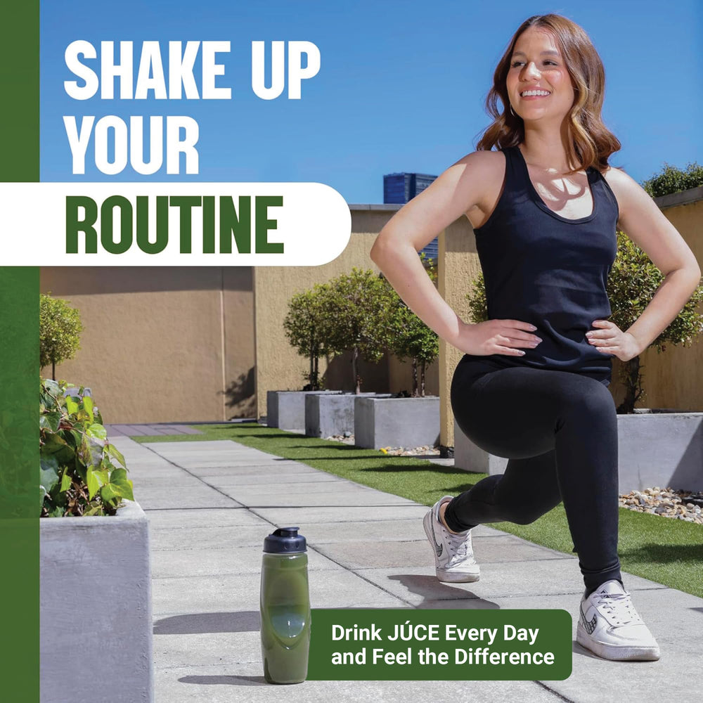 Daily use of Juce SG7, a convenient greens supplement.