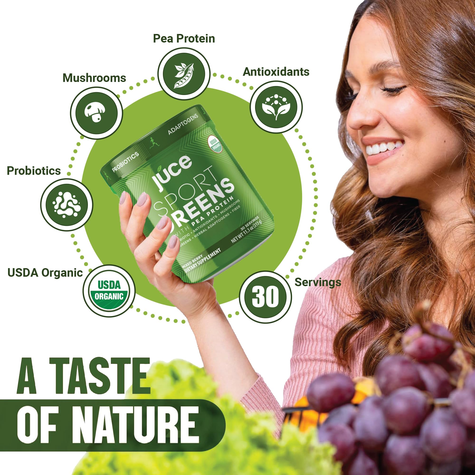 Mushroom blend in Juce SG7 adds earthy depth to the mix.