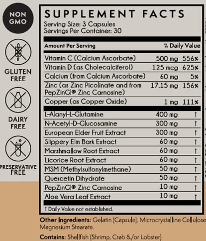 Terra Origin herbal blend ingredients like slippery elm and marshmallow roots