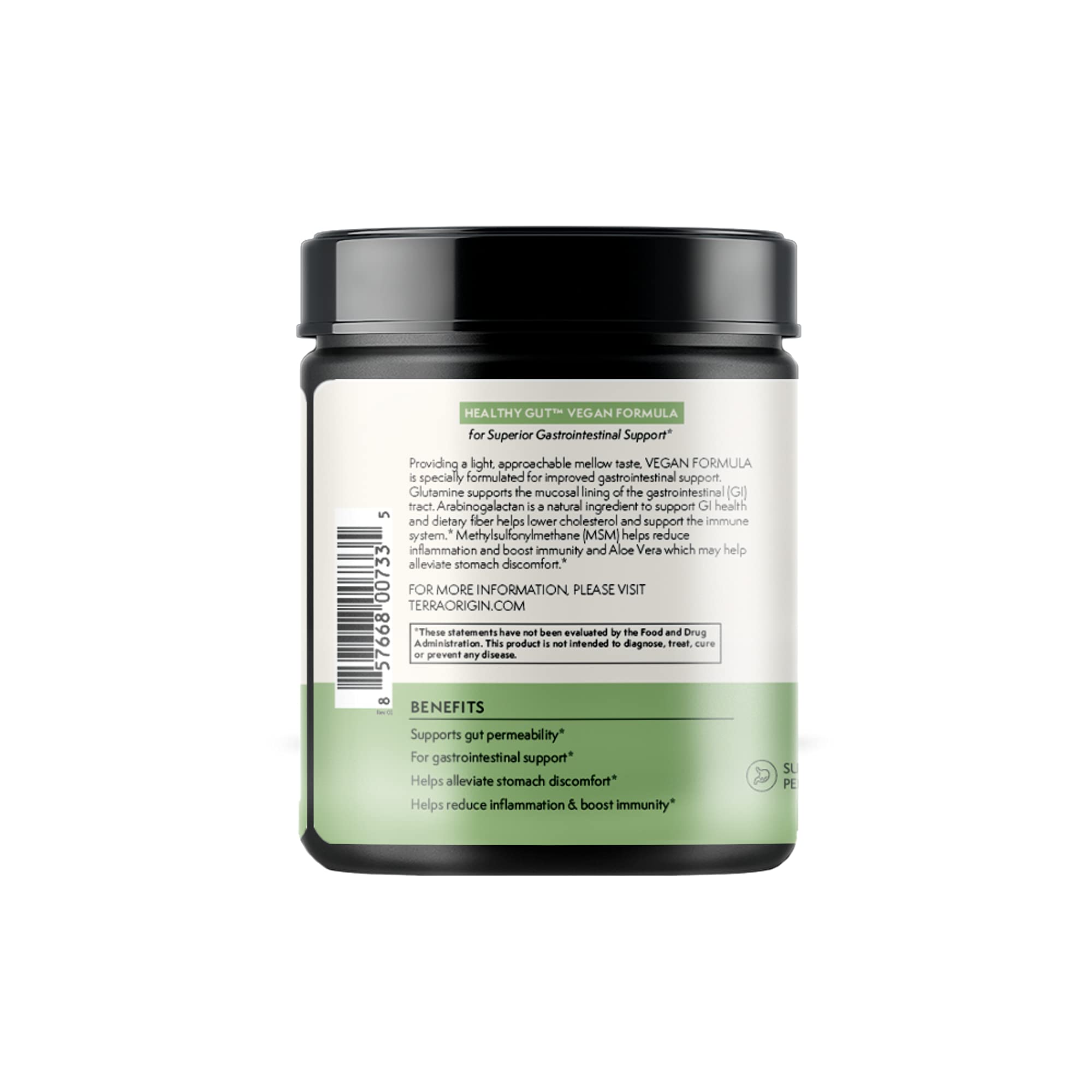 Terra Origin Made in the USA graphic on the packaging signaling quality manufacturing.
