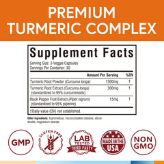 Terranics 95-percent curcuminoids label demonstrates high-strength extract
