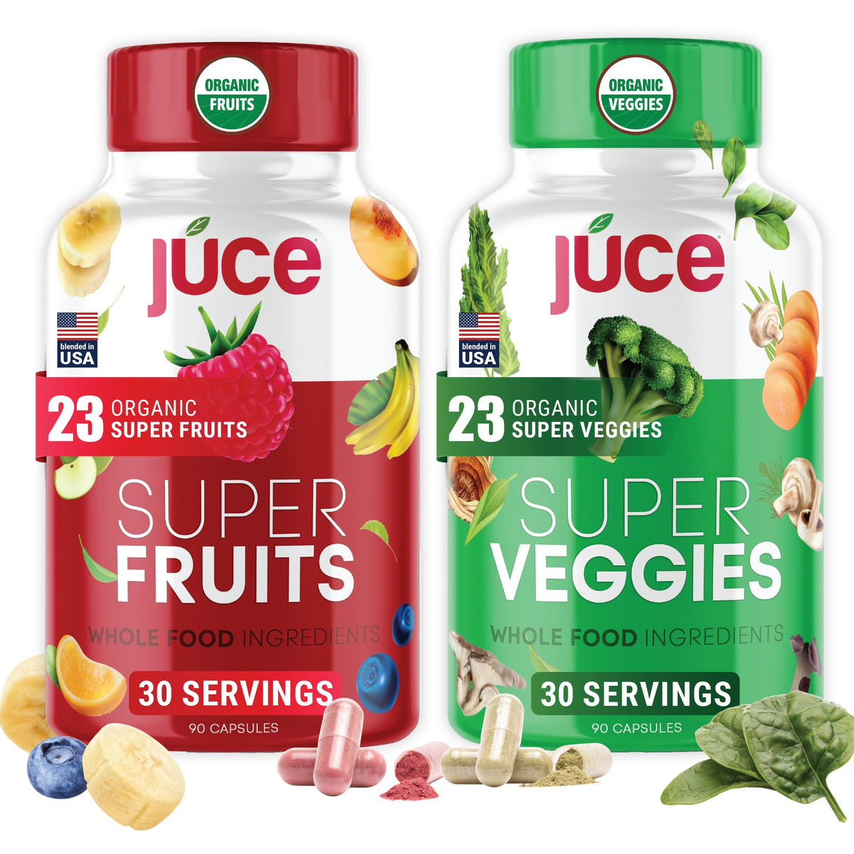 Terra Kai Juce Original Formula bottle front showing daily greens support.