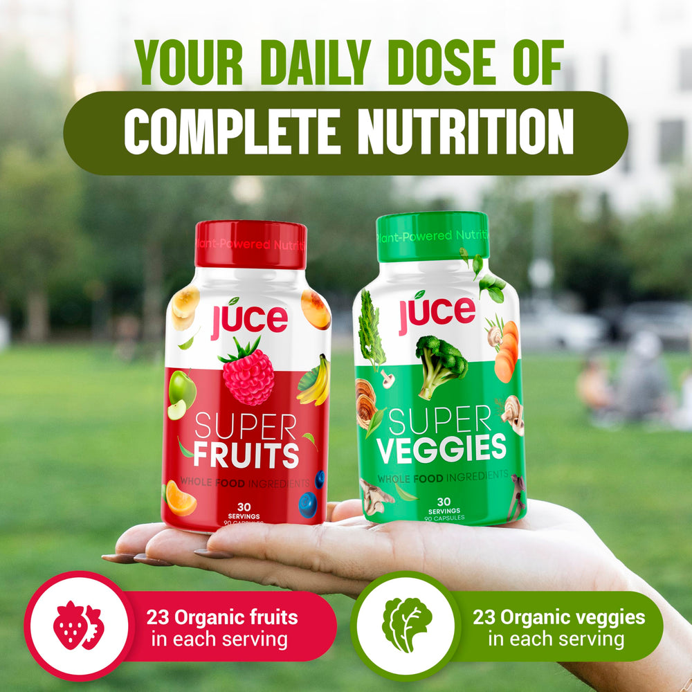 Terra Kai Juce Original Formula dosing spoon with capsules for easy use.