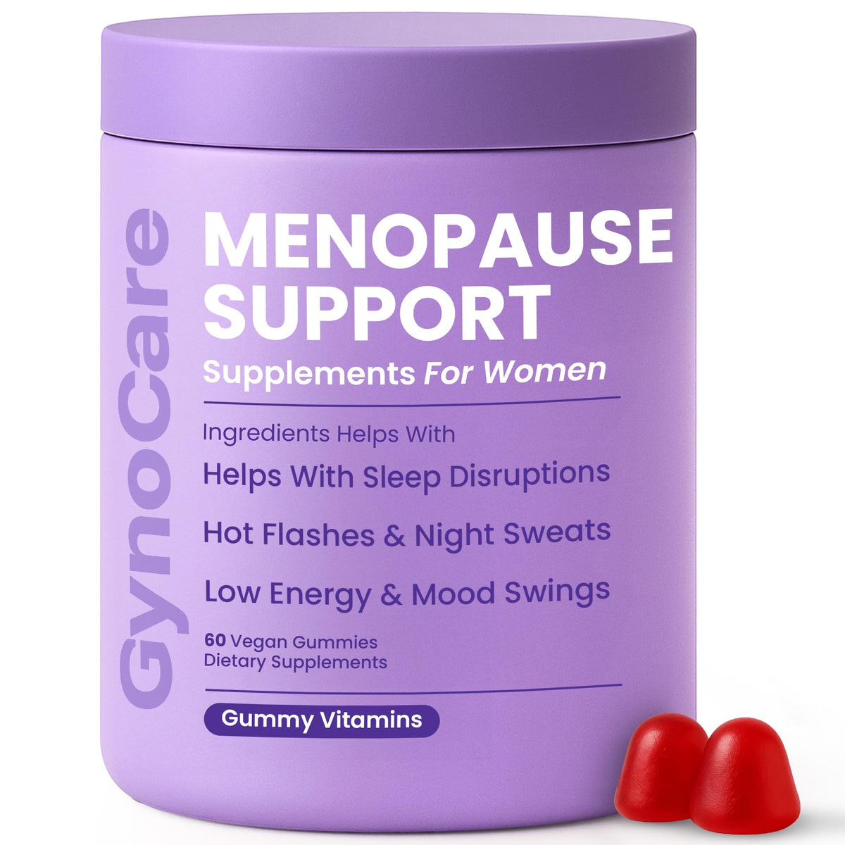 Terramed Just Think Comfort menopause gummies bottle, hormone-free relief for hot flashes