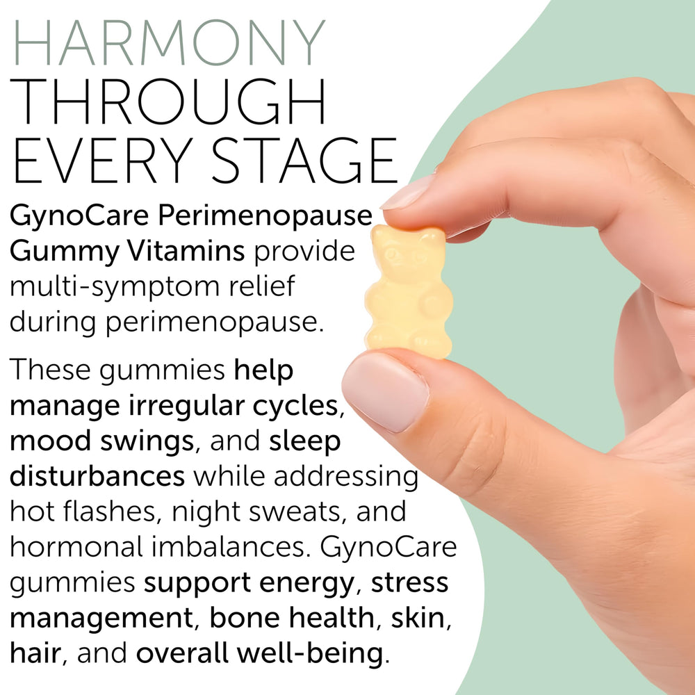 Terramed Just Think Comfort perimenopause gummies close-up showing vibrant color.