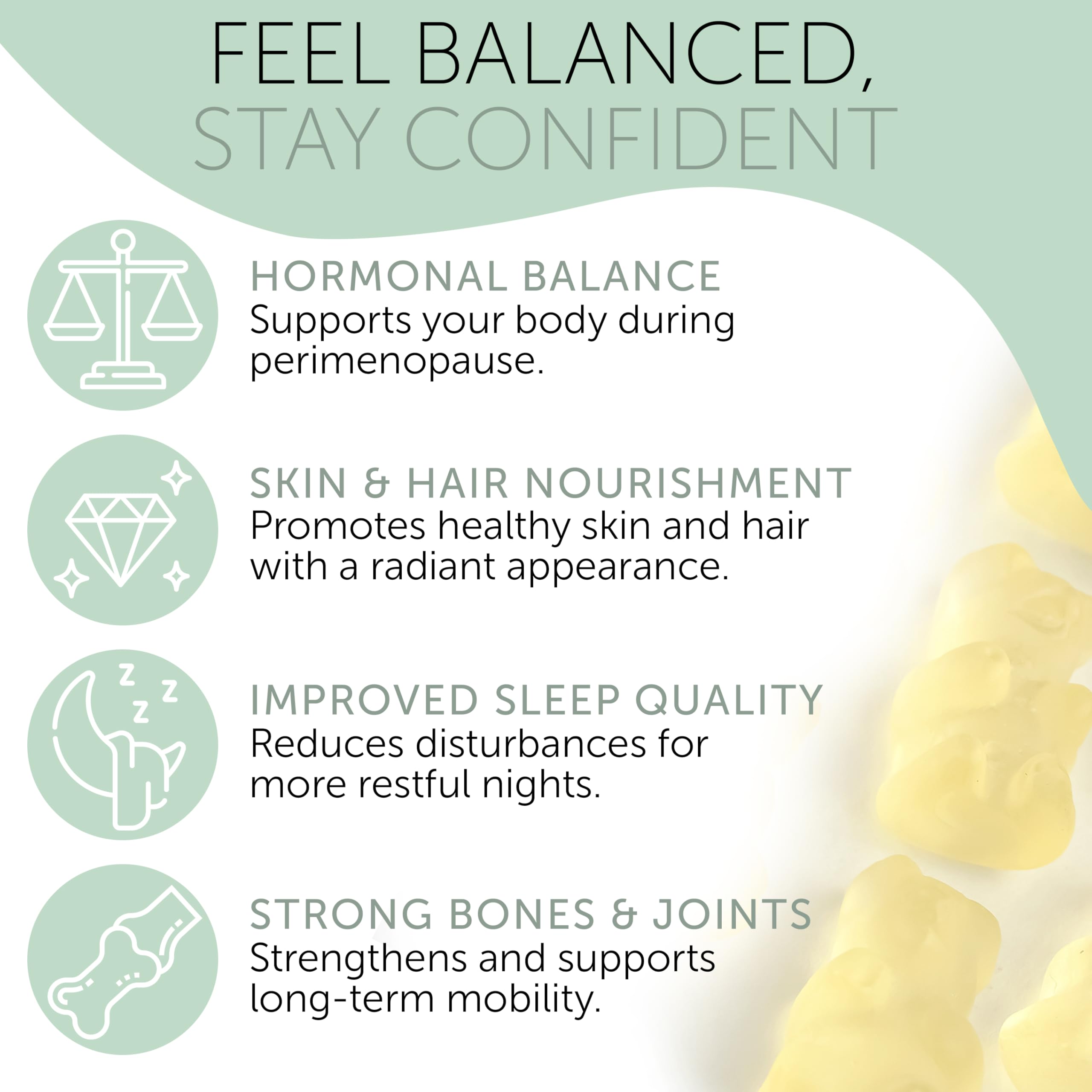 Terramed Just Think Comfort perimenopause bottle on shelf emphasizes clean formula.