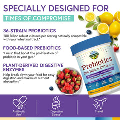 Terranics 3 in 1 formula with probiotics, prebiotic fiber, and enzymes.