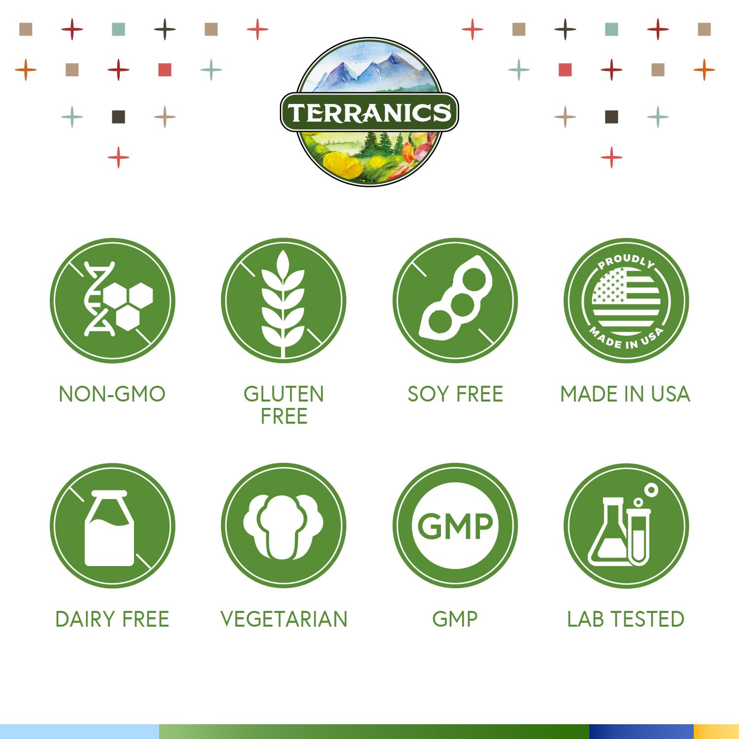 Terranics Moringa capsules USA facility stamp