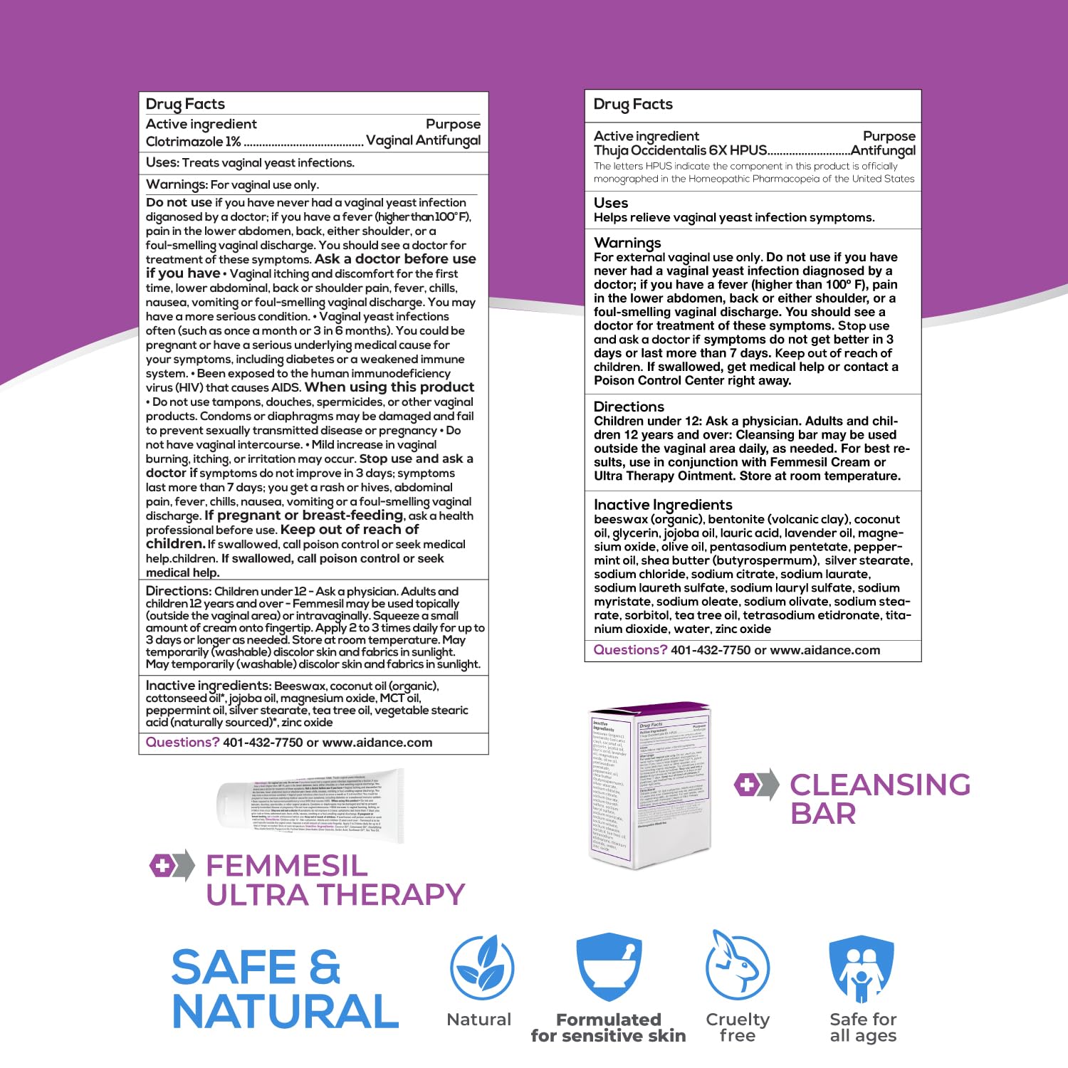 Terrasil Femmesil is a gentle daily feminine care option.