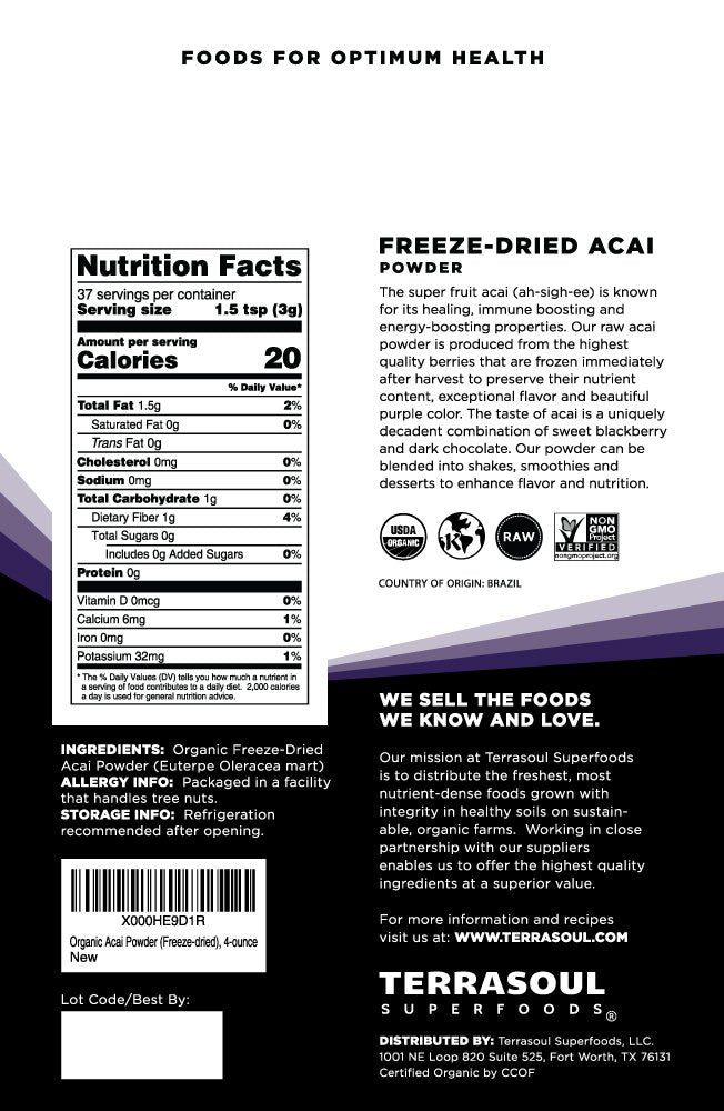 Terrasoul Acai Powder rehydration glass for quick, versatile recipe prep.