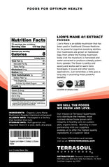 Terrasoul Superfoods Lion's Mane powder scoop ready for smoothies