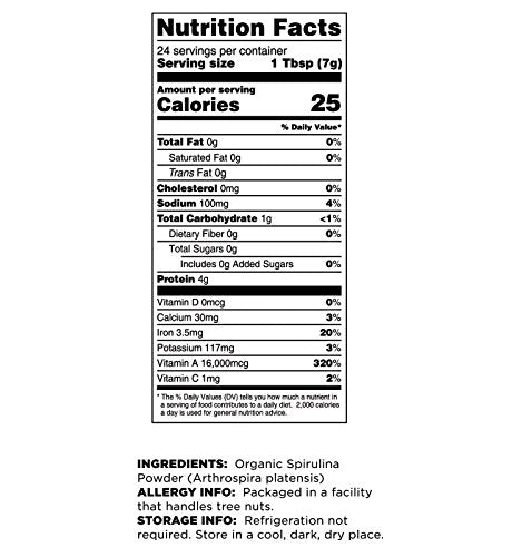Terrasoul Spirulina powder resealable pouch keeps powder fresh