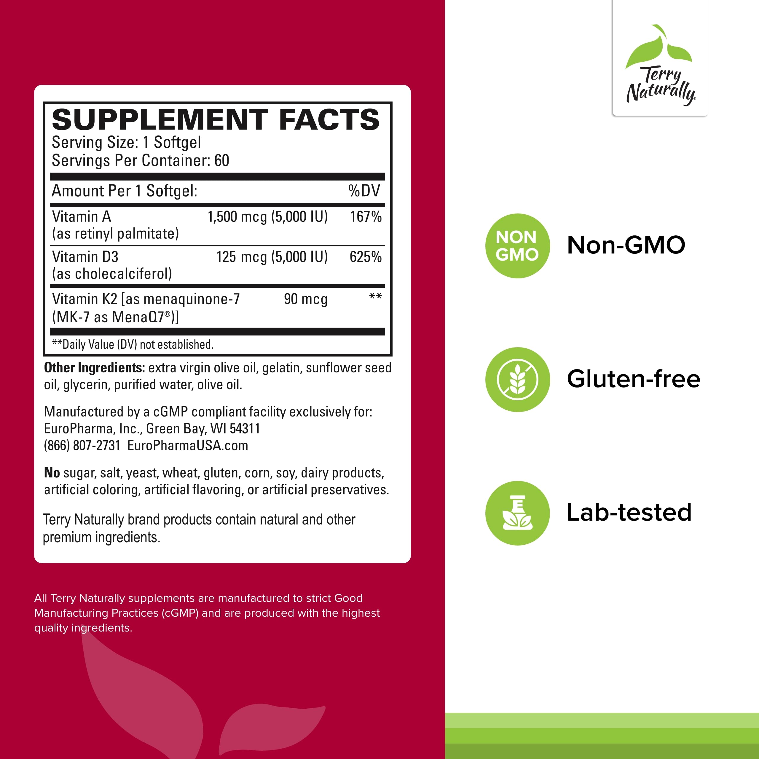 Terry Naturally Artery Strong softgels closeup for daily cardio routine.