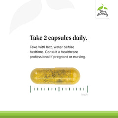 Packaging image of Terry Naturally Ayurvedic Digestive Formula highlights easy daily routine.