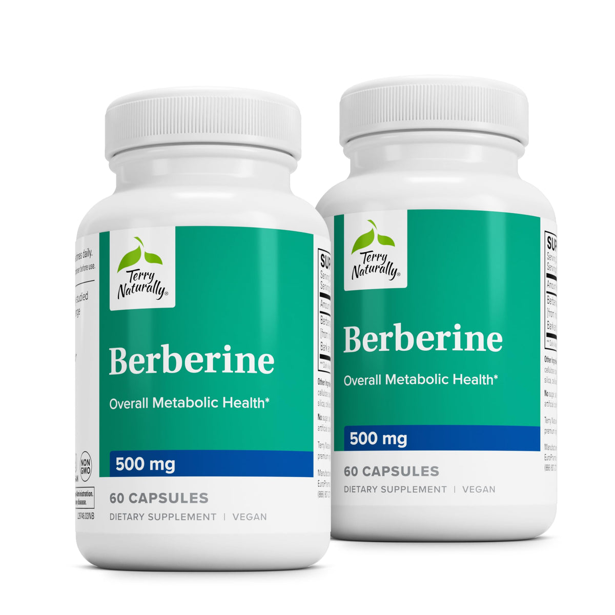 Terry Naturally Berberine bottle front showing packaging and wellness focus.