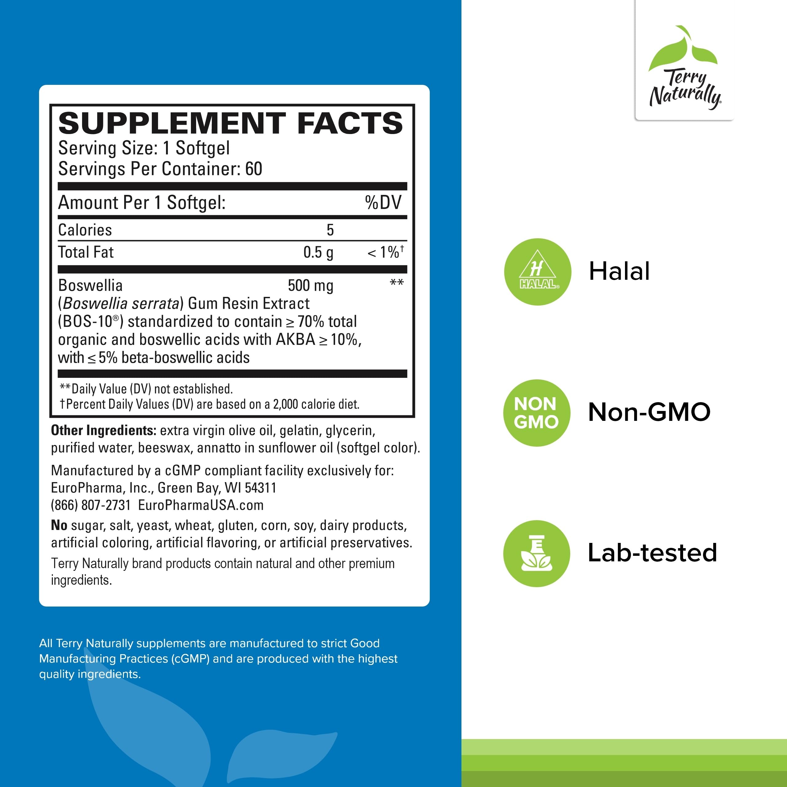 BosMed softgels being poured to show easy daily dosing