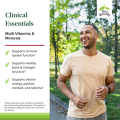 Terry Naturally Clinical Essentials capsules highlight chelated minerals for energy and heart support.