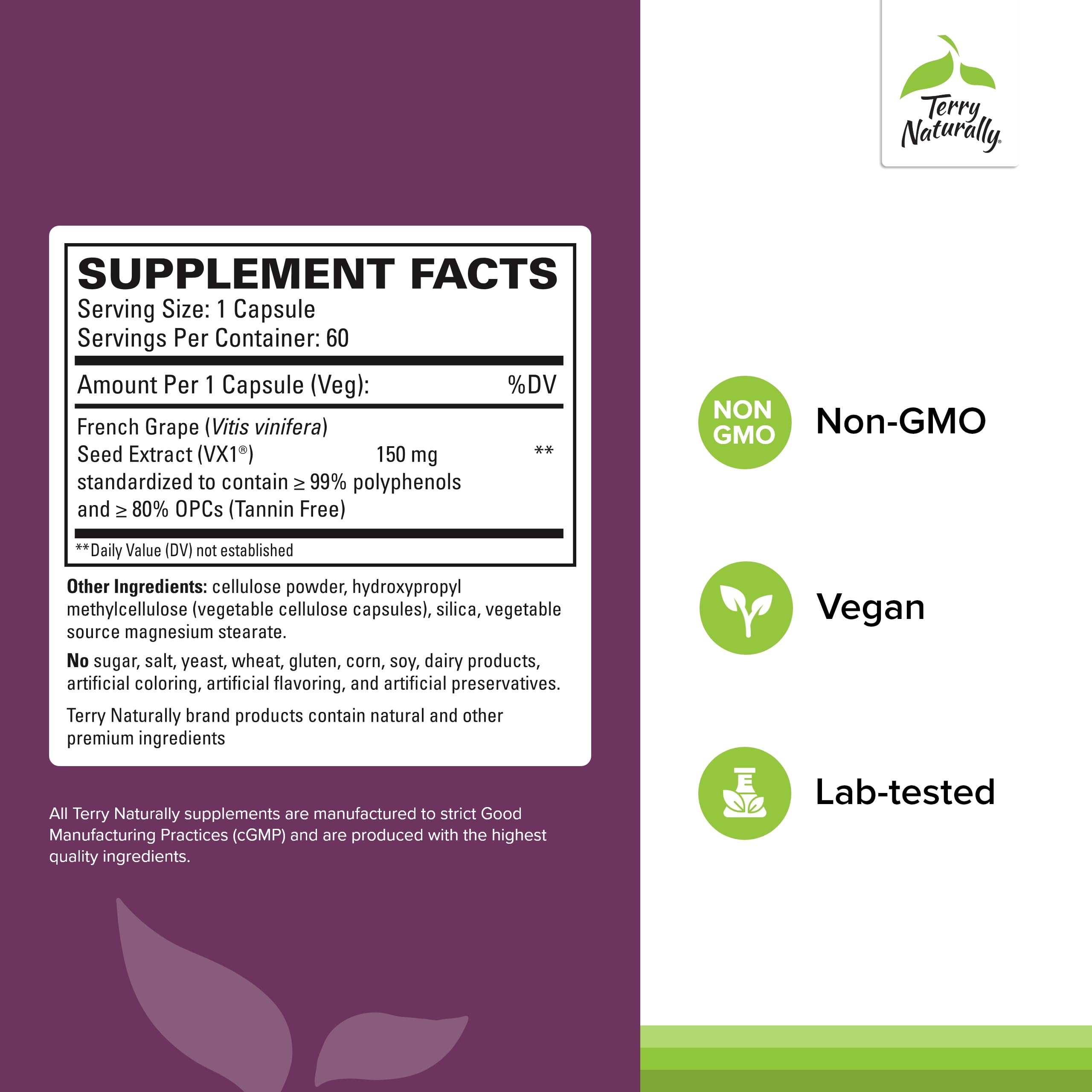 Close-up of Terry Naturally Clinical OPC focus softgels for cognitive support