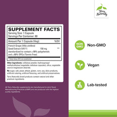 Terry Naturally Clinical OPC softgels close-up for easy daily intake and potential support