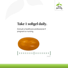 Daily use shot of Terry Naturally CuraMed 375mg softgels for routine wellness