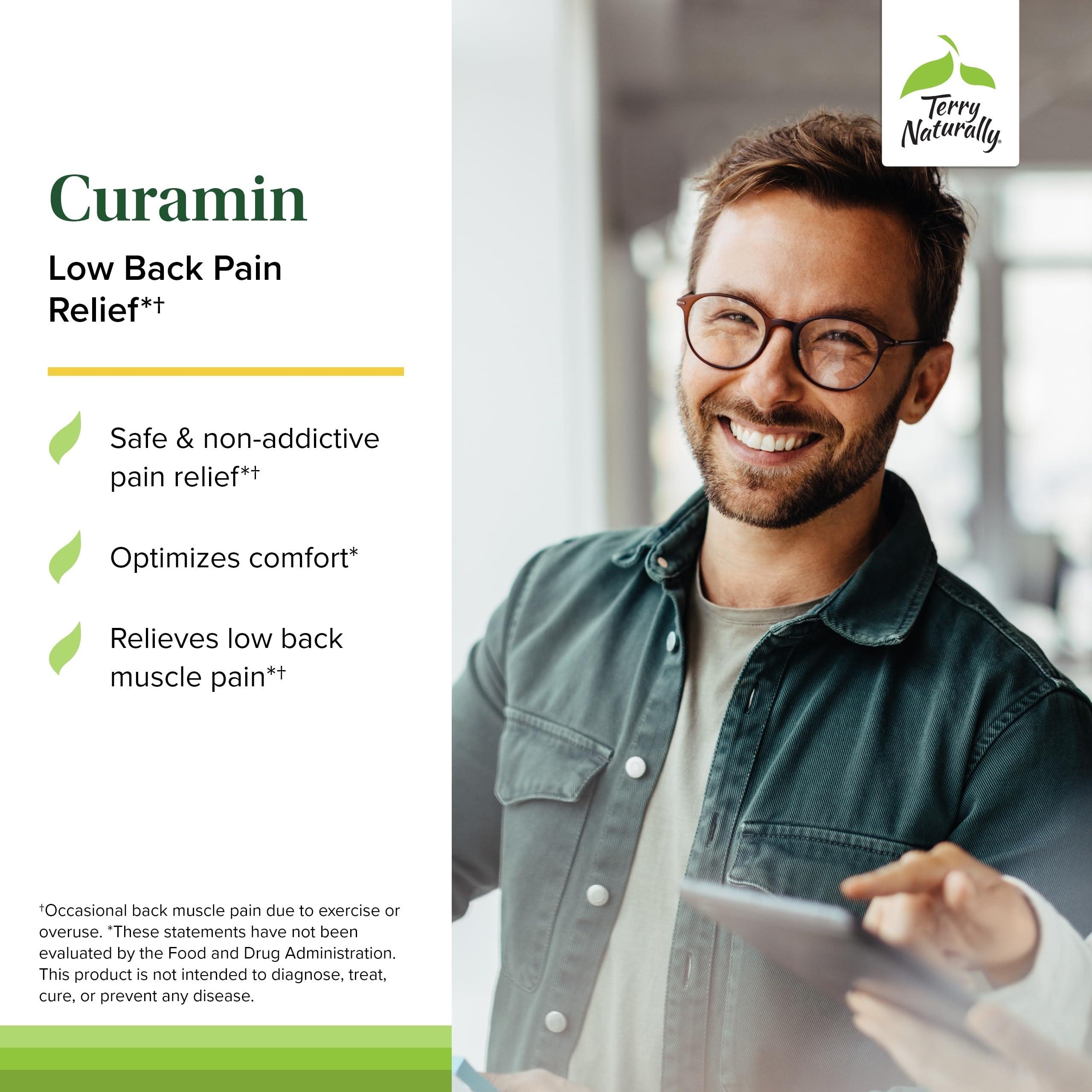 Terry Naturally Curamin boswellia-curcumin blend illustrating natural joint comfort potential.