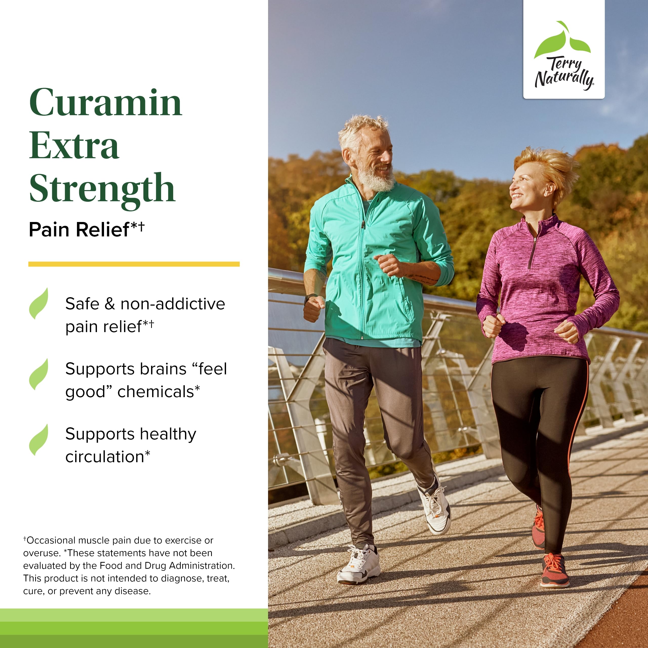 Terry Naturally Curamin Extra Strength capsules closeup for daily muscle support.