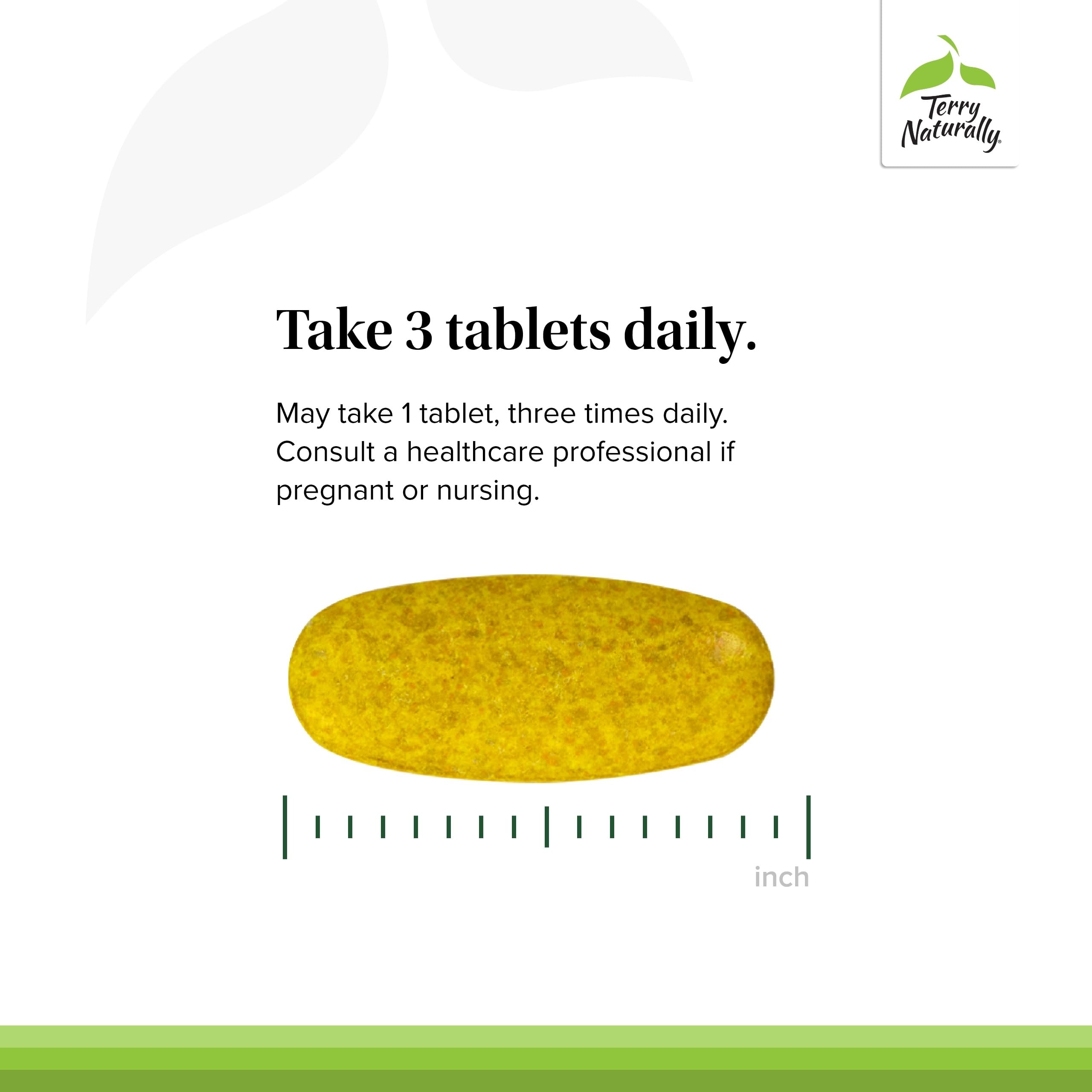 Terry Naturally Curamin Extra Strength supplement facts panel with ingredients.