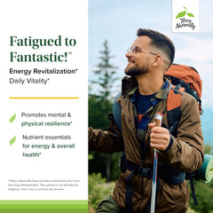 Terry Naturally Fatigued to Fantastic energy revitalization being poured into water for easy mixing.
