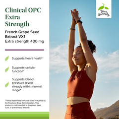 Terry Naturally grapeseed extract graphic highlights antioxidant support.