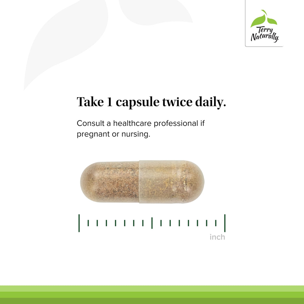 Terry Naturally Liver Function packaging highlighting herbal ingredients