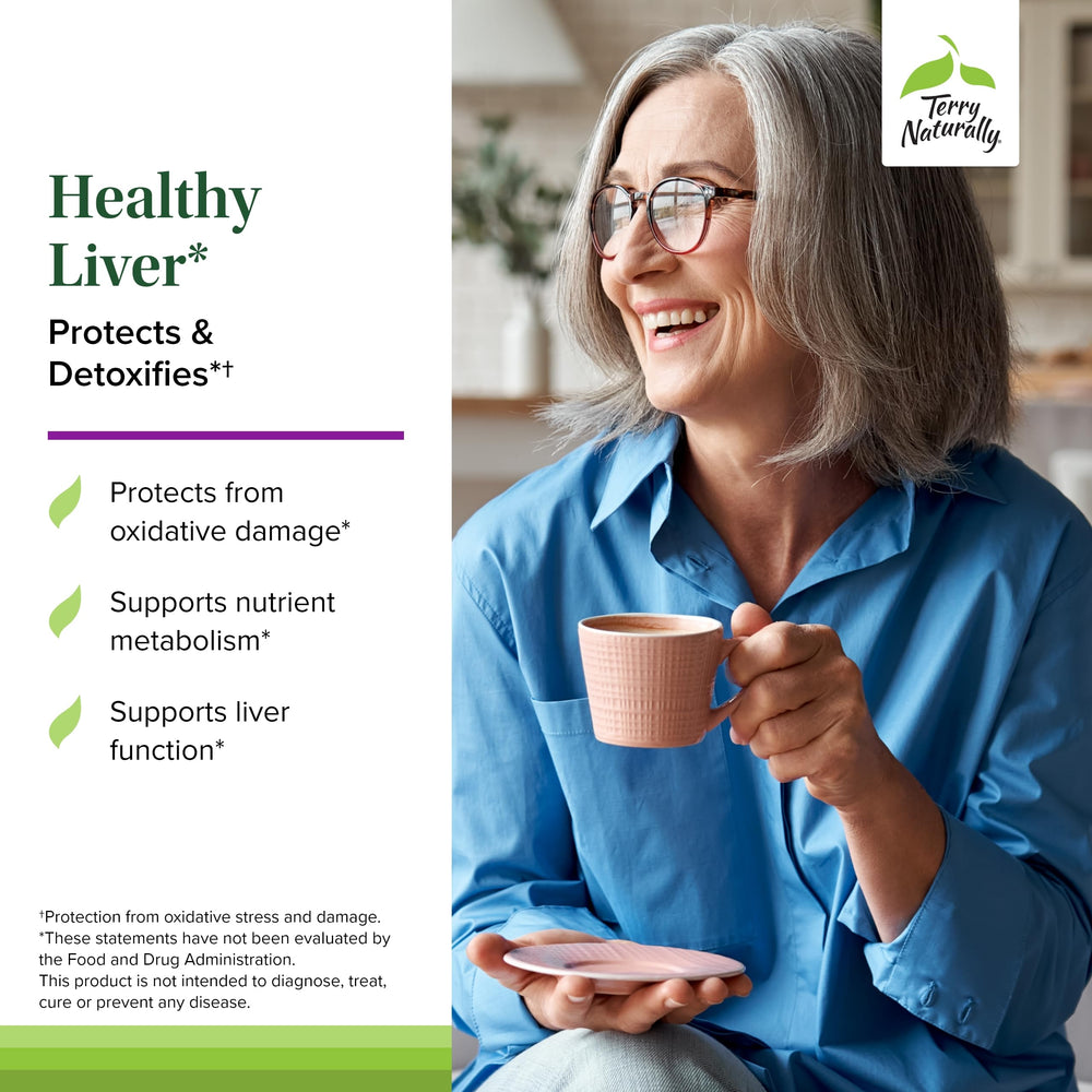 Terry Naturally Milk Thistle blend capsules for liver wellness