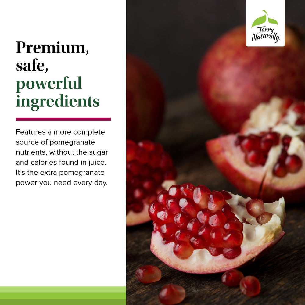 Softgel close-up from Terry Naturally emphasizing antioxidant polyphenols.