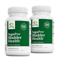 Terry Naturally SagePro Bladder capsules close-up highlighting vegan formula for urinary support.